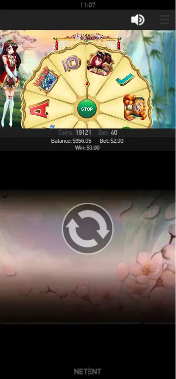 Koi Princess bonus activation random feature triggering three bonus symbols on reels 1 3 and 5